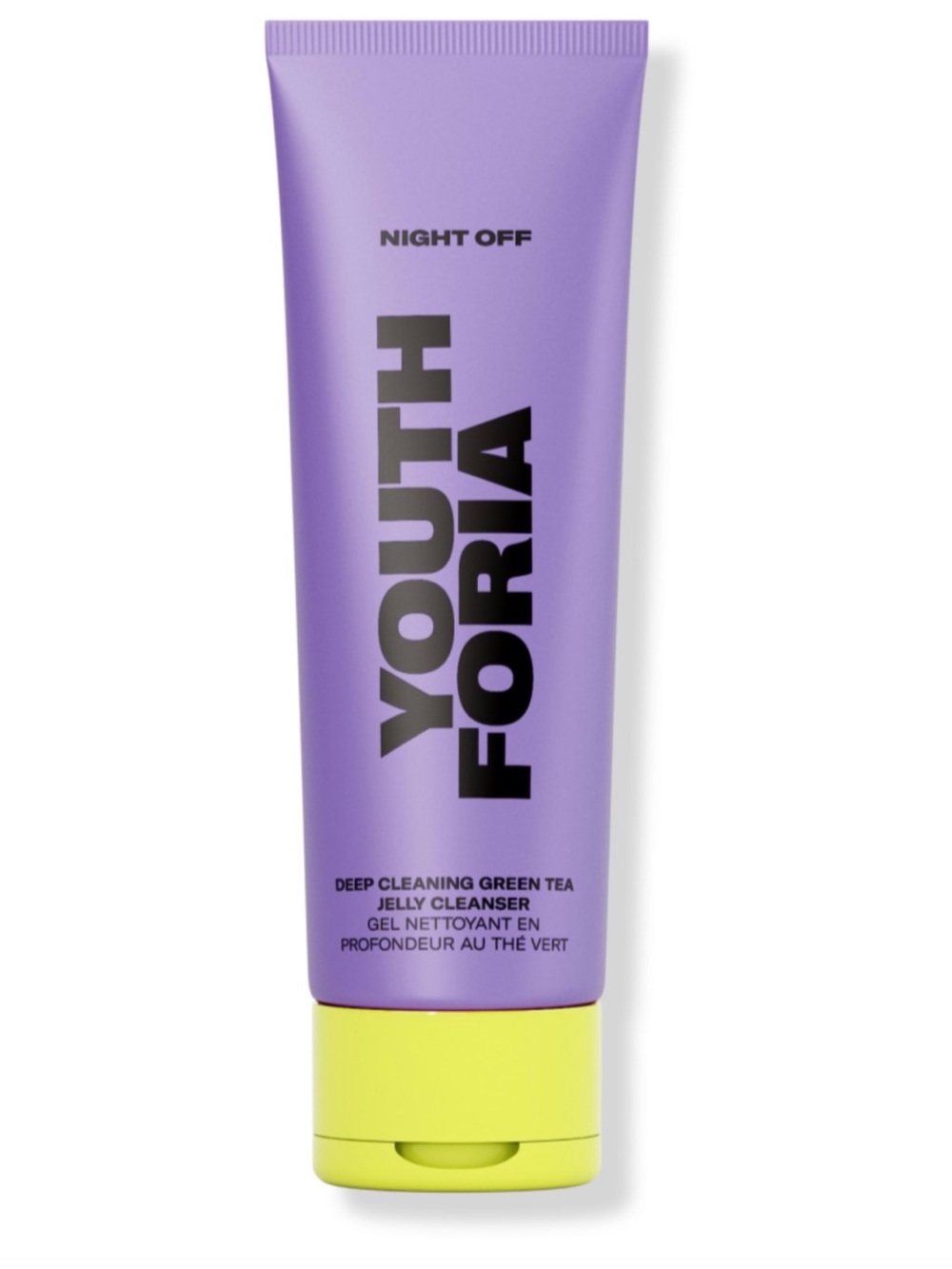 Youthforia Night Off Deep Cleaning Green Tea Jelly Cleanser — Purple